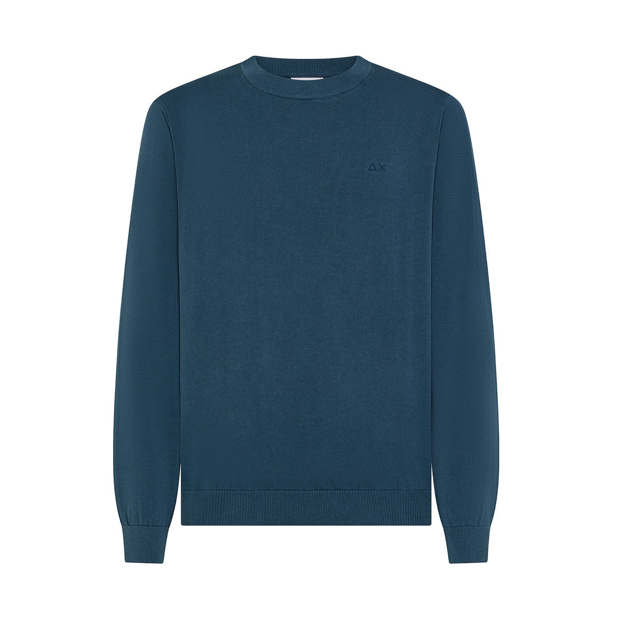 MAGLIONE GIROCOLLO COTONE CREP LAVATO