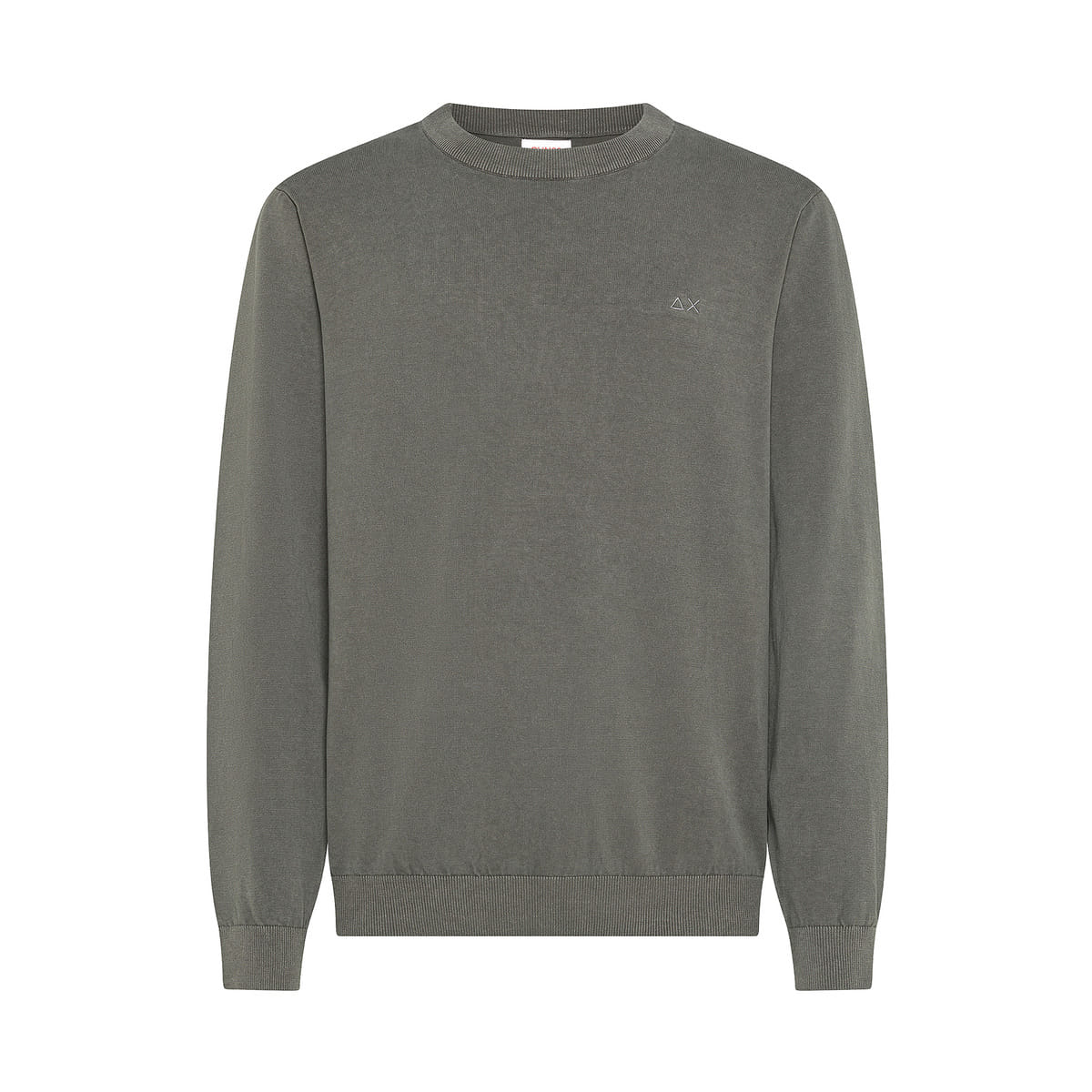 MAGLIONE GIROCOLLO COTONE CREP LAVATO