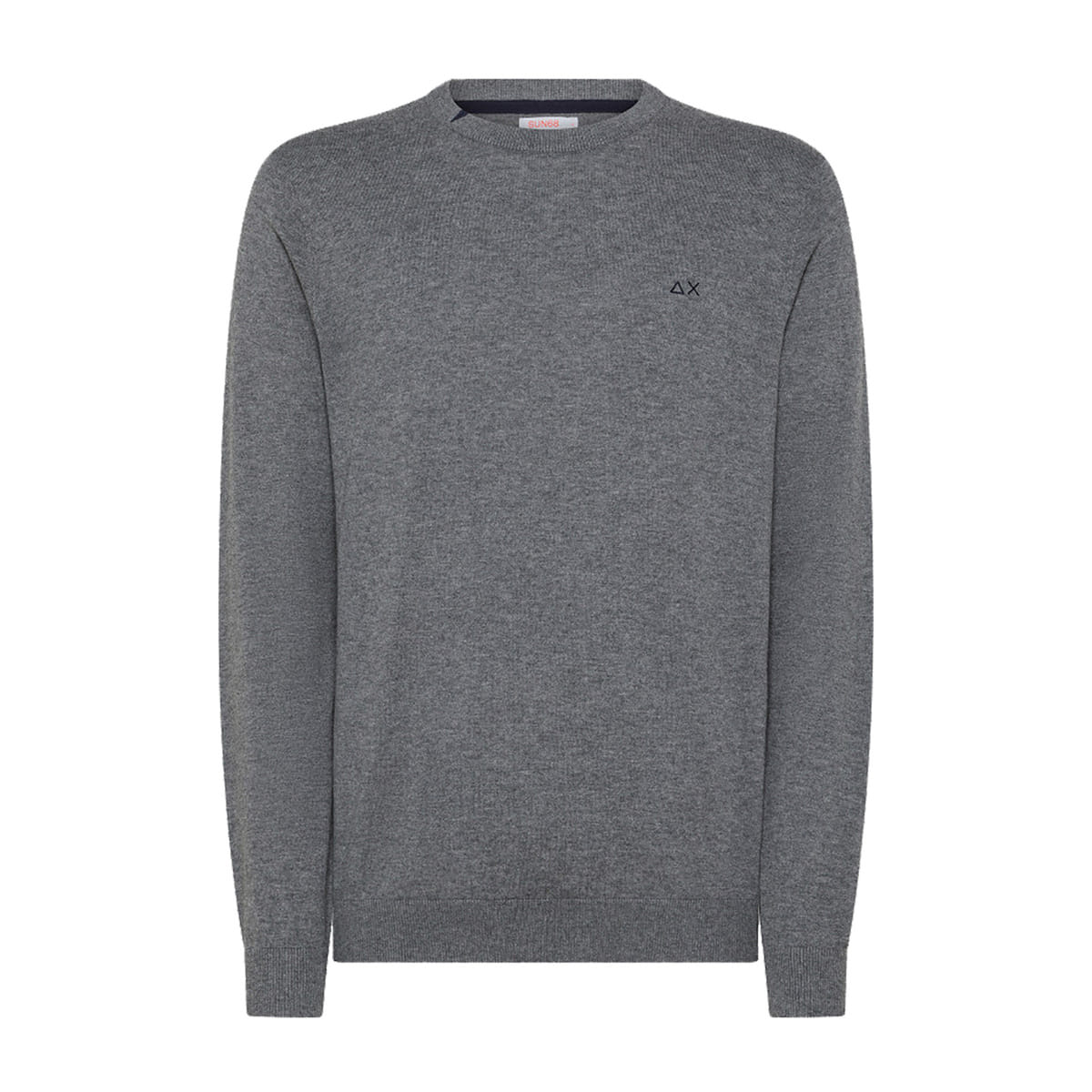 MAGLIONE GIROCOLLO IN COTONE E LANA