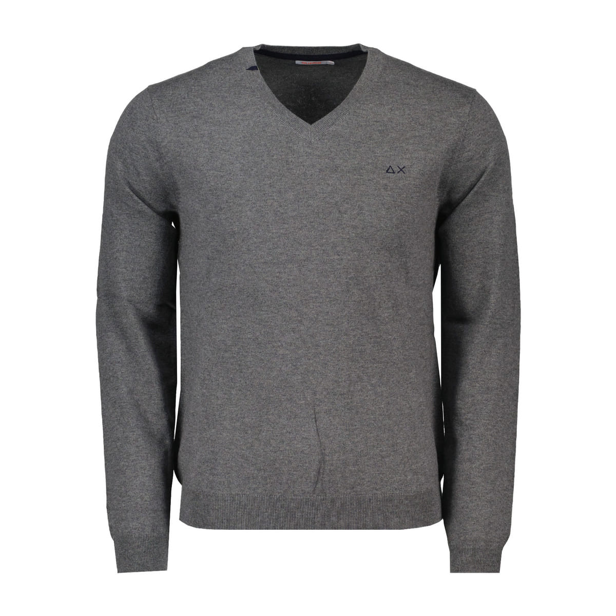 MAGLIONE SCOLLO V IN COTONE E LANA