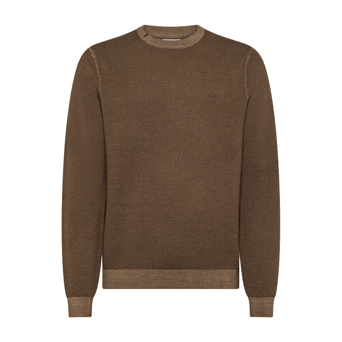 MAGLIONE GIROCOLLO IN LANA A GRANA DI RISO VINTAGE