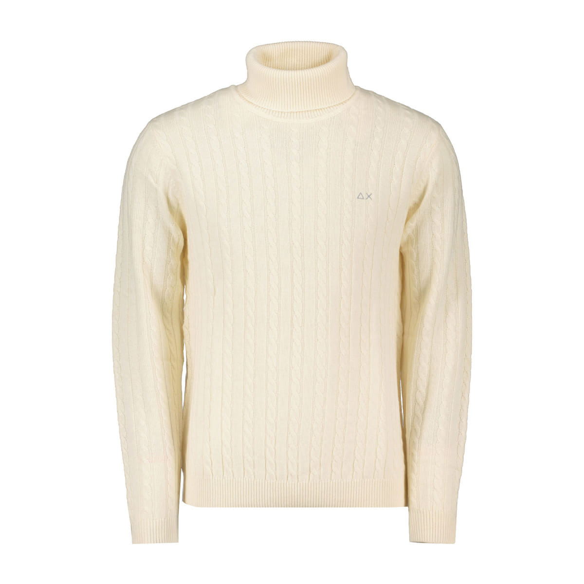 MAGLIONE DOLCEVITA IN LANA E CACHEMIRE TRECCIA