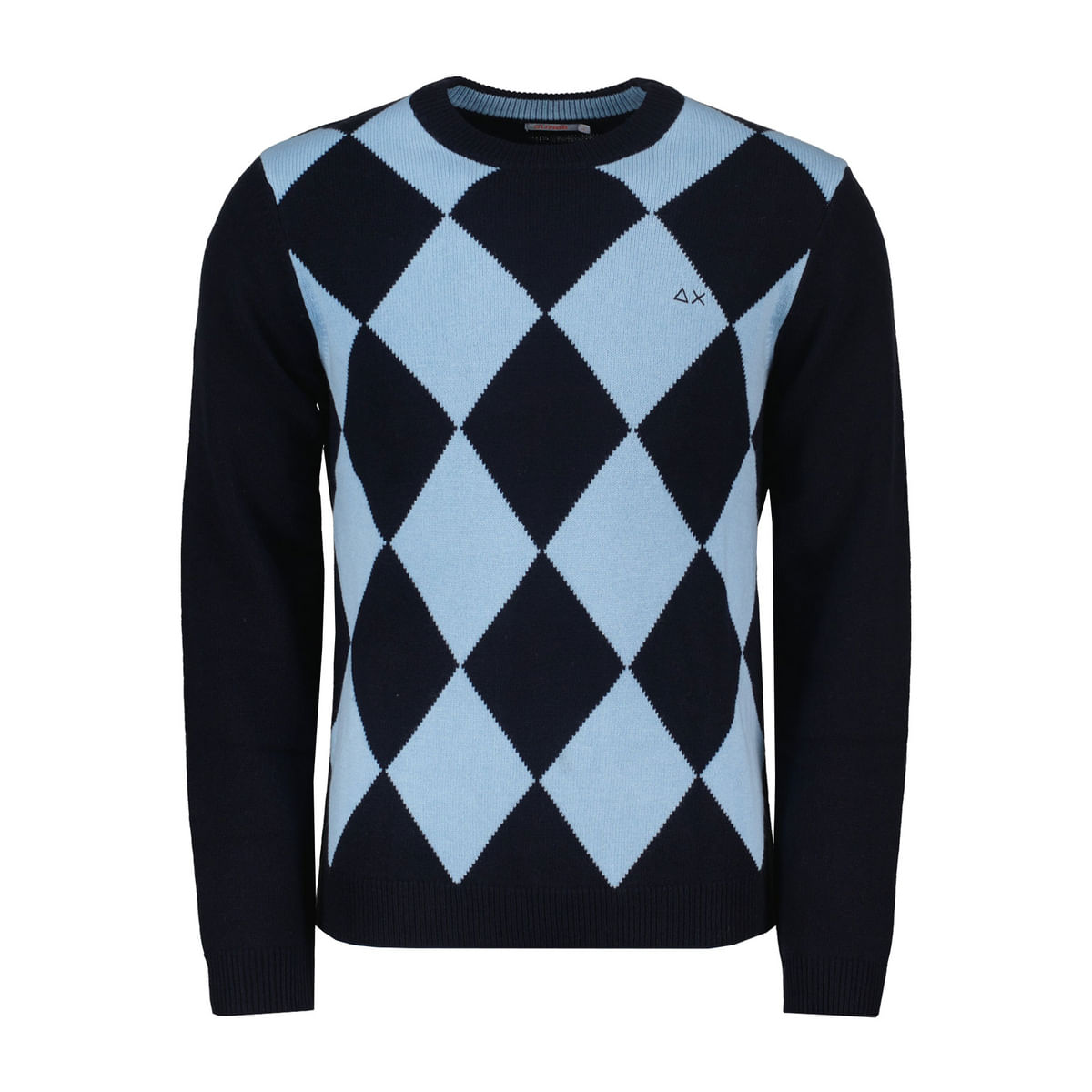 MAGLIONE GIROCOLLO IN LANA E CACHEMIRE ARGYLE