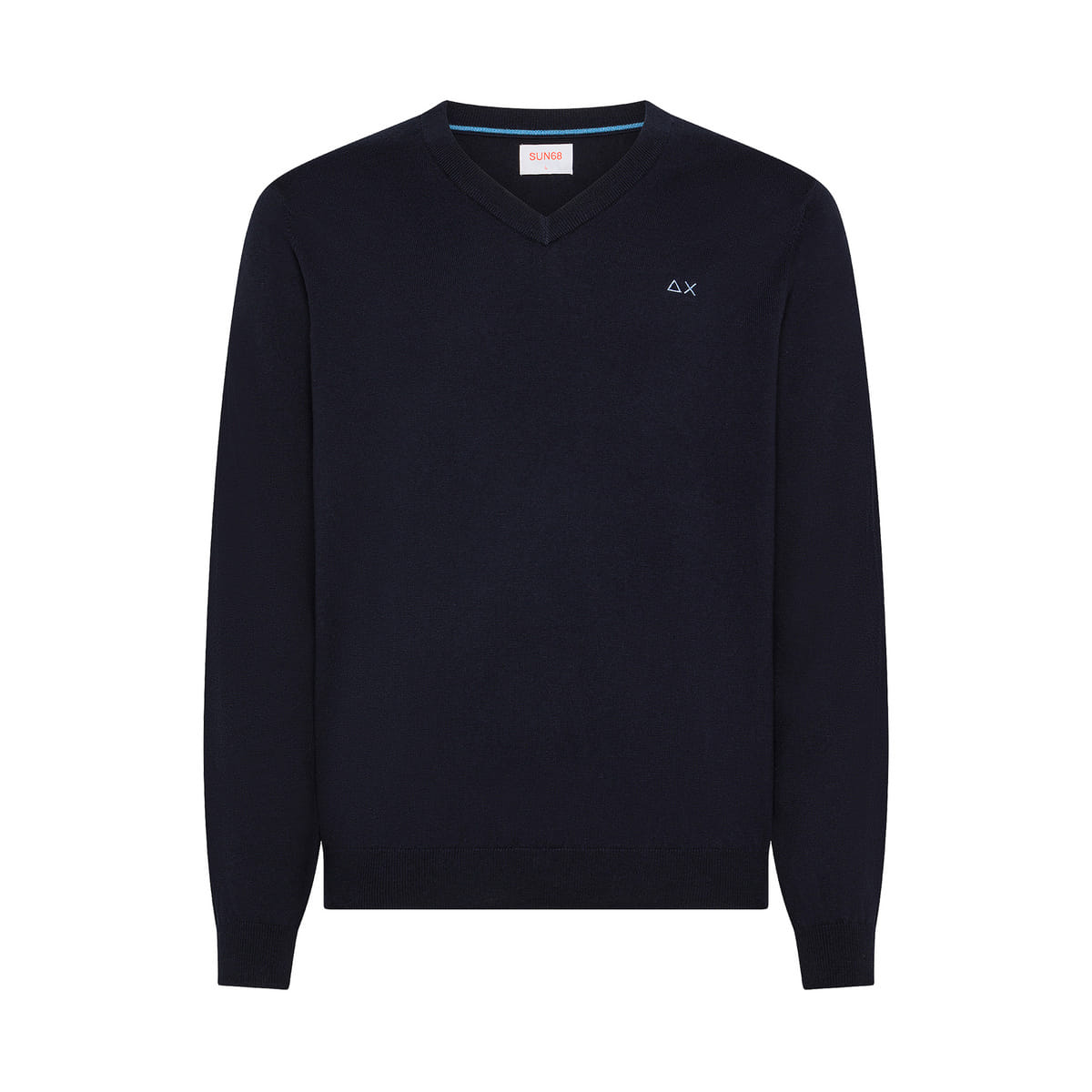 MAGLIONE SCOLLO V COTONE LANA