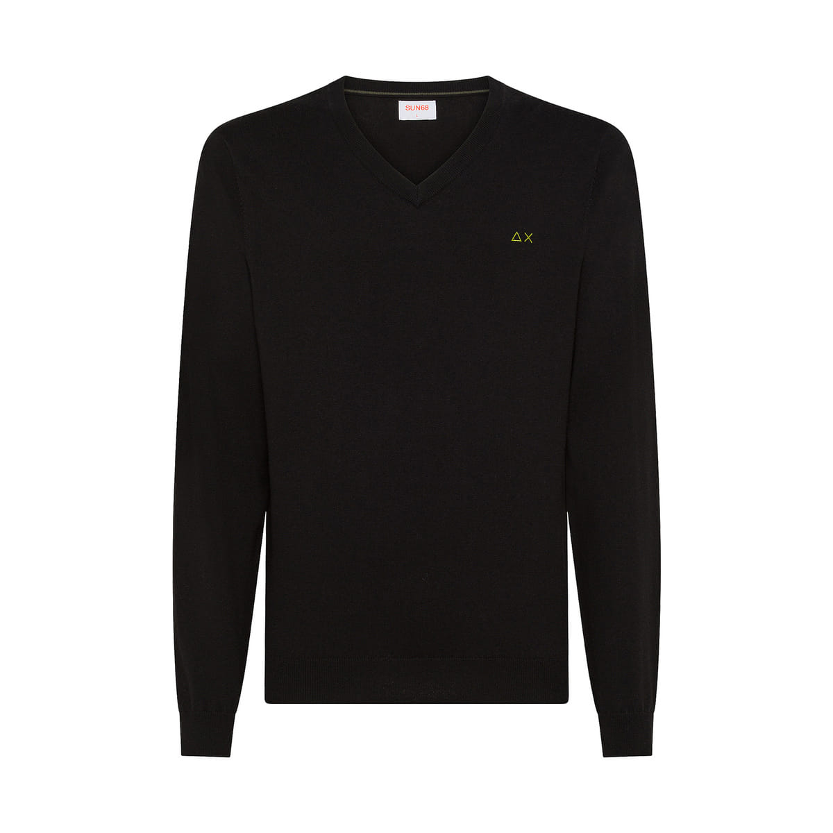 MAGLIONE SCOLLO V COTONE LANA