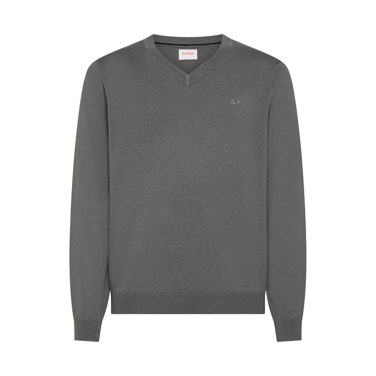 MAGLIONE SCOLLO V COTONE LANA
