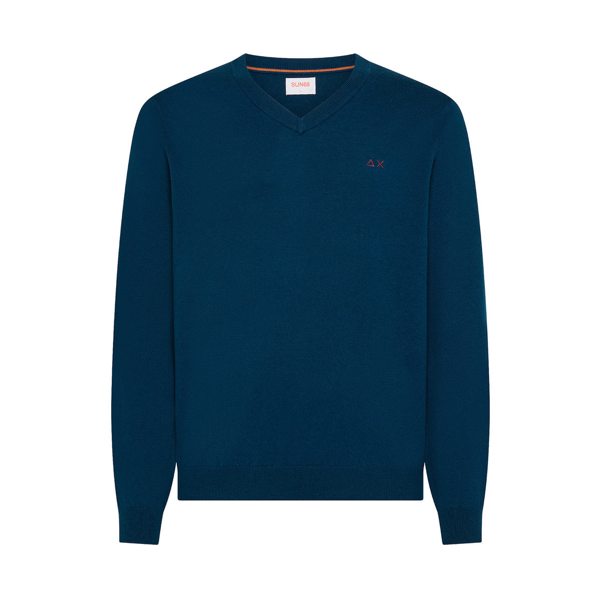 MAGLIONE SCOLLO V COTONE LANA
