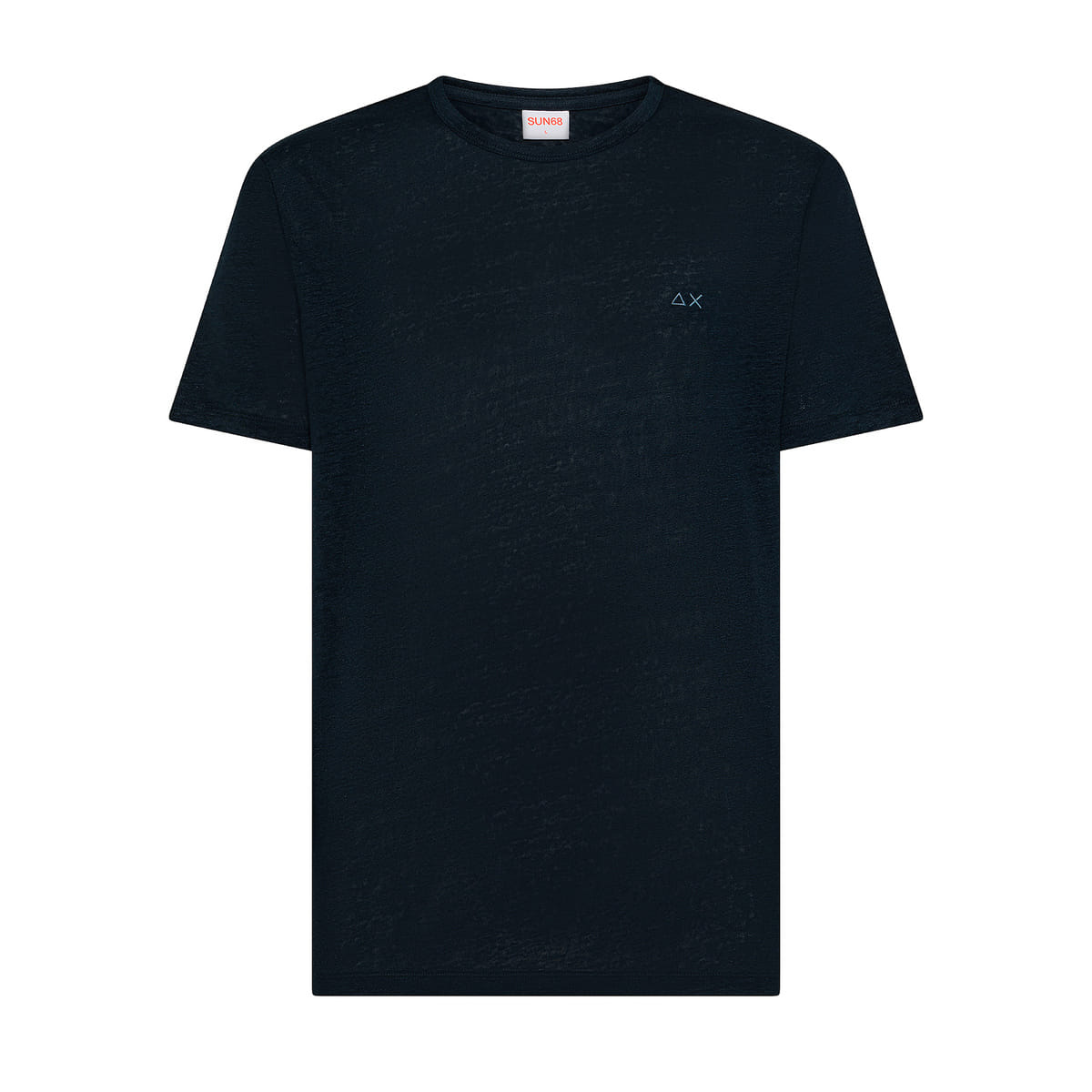 T-SHIRT GIROCOLLO JERSEY LINEN SOLID