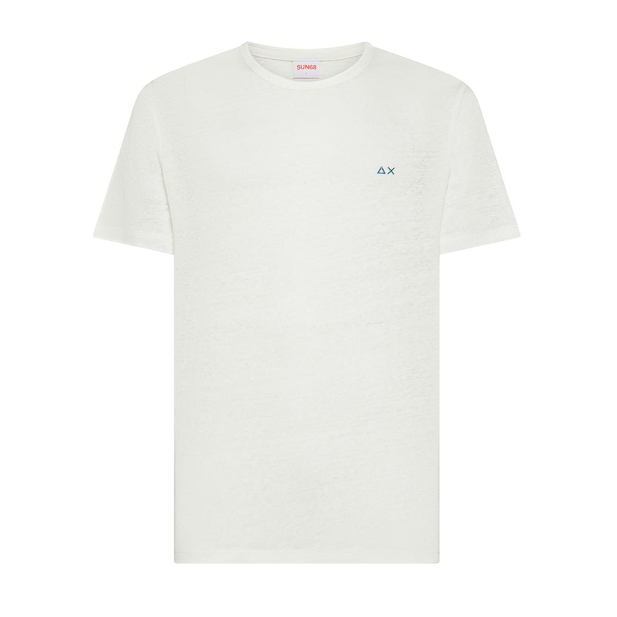 T-SHIRT GIROCOLLO JERSEY LINEN SOLID