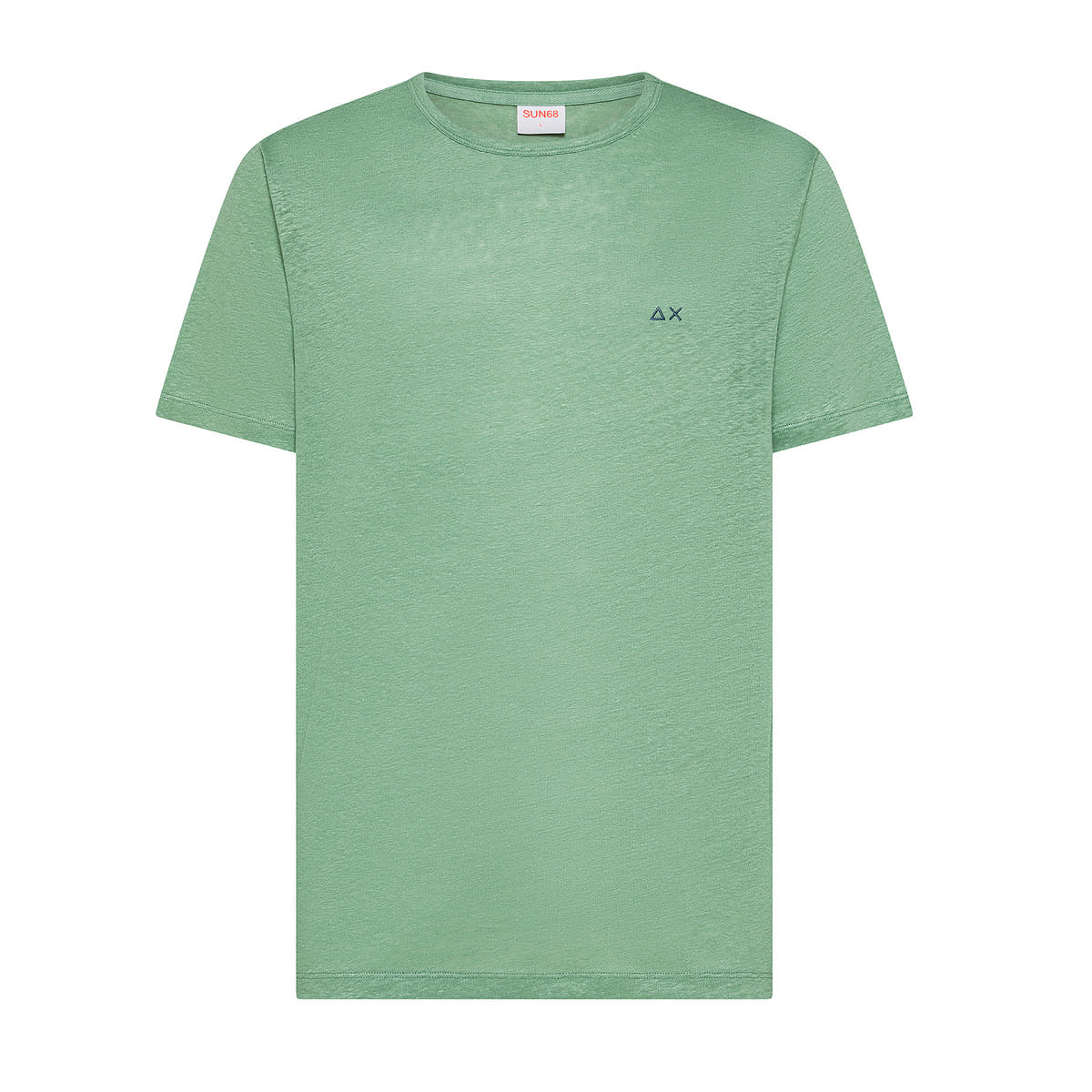 T-SHIRT GIROCOLLO JERSEY LINEN SOLID