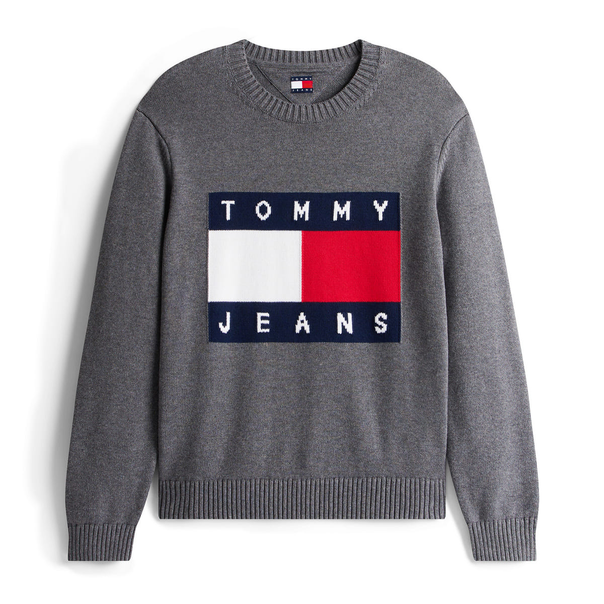 MAGLIONE GIROCOLLO MELANGE FLAG