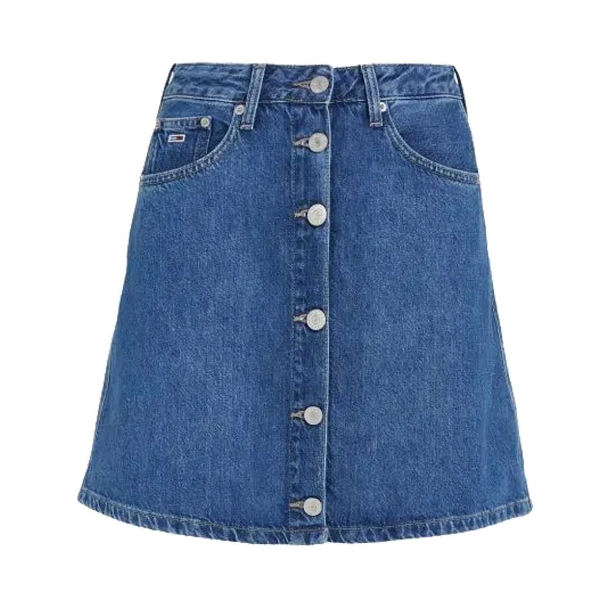 MINIGONNA IN DENIM CON BOTTONI DONNA