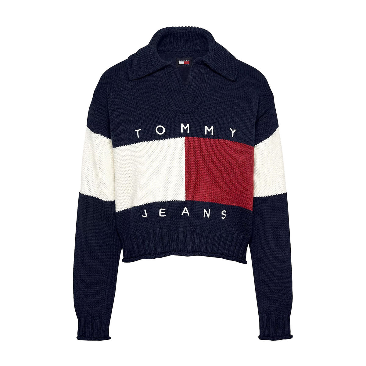 MAGLIONE COLLO RUGBY FLAG DONNA