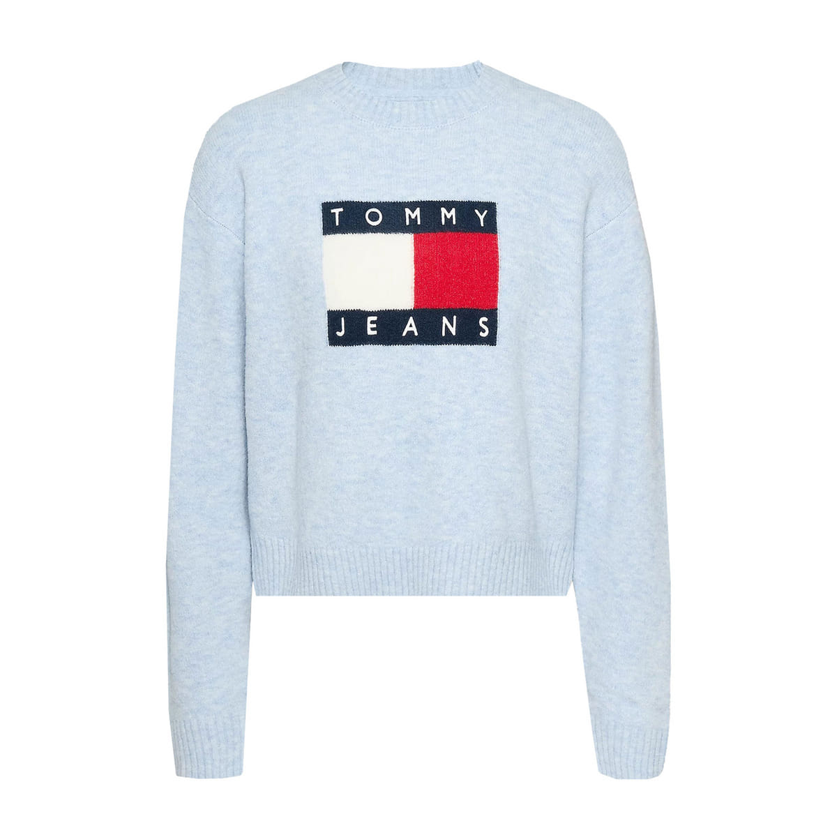 MAGLIONE GIROCOLLO FLAG MELANGE DONNA