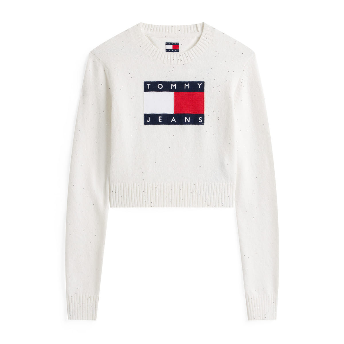 MAGLIA GIROCOLLO SPARKLE FLAG DONNA