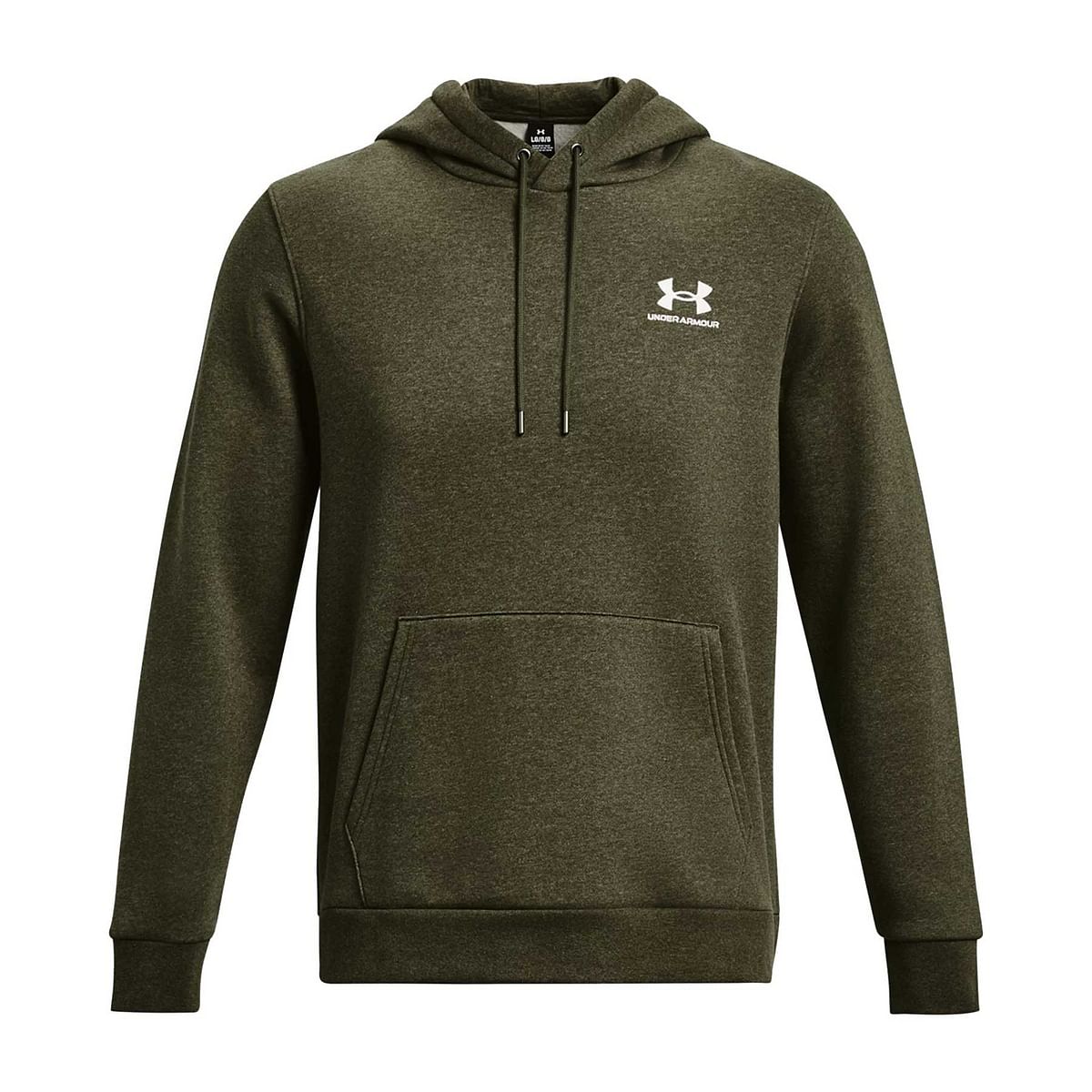 UNDER ARMOUR FELPA CON CAPPUCCIO ESSENTIAL FLEECE 047558101 001 BLACK Felpe Abbigliamento Training e Palestra Sport