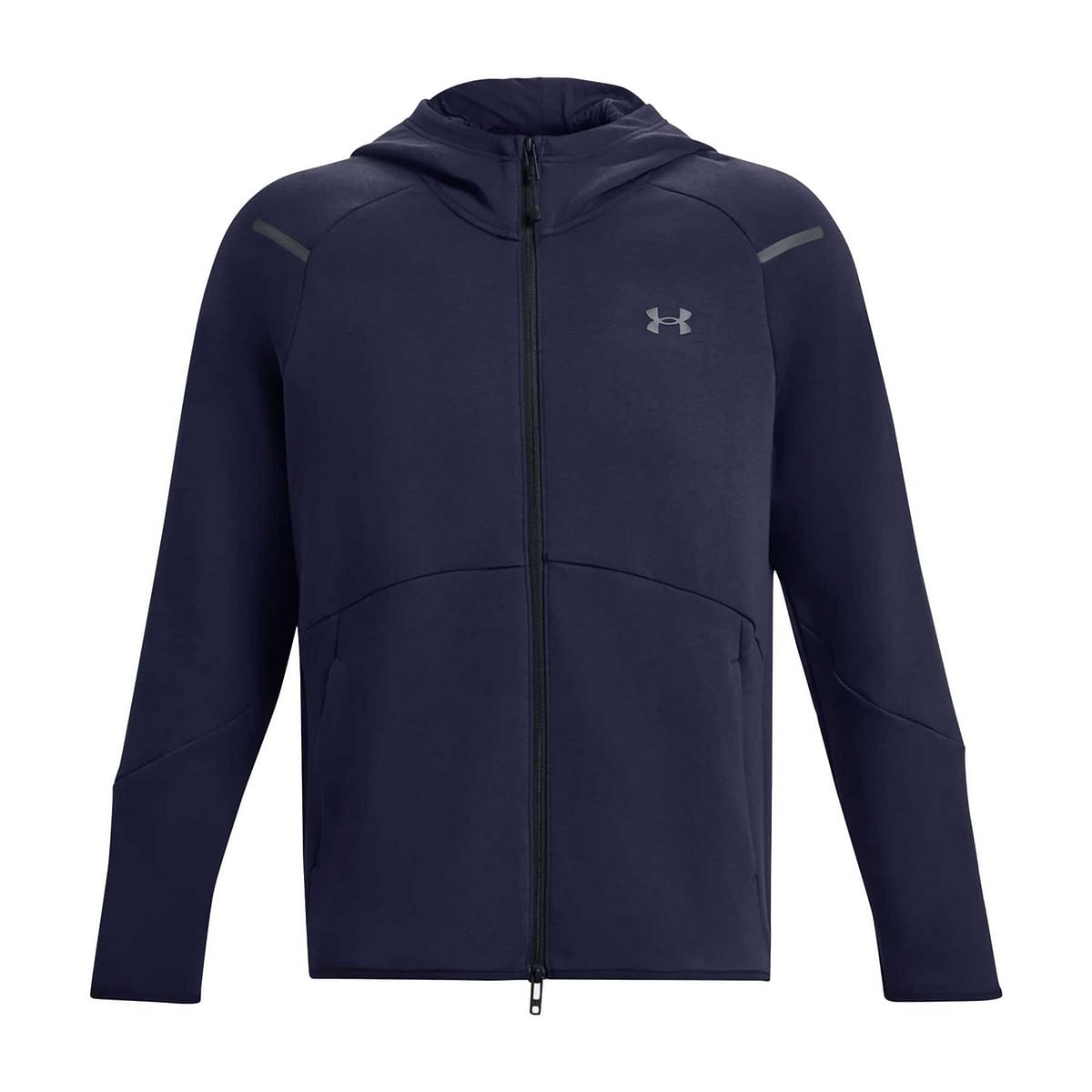 UNDER ARMOUR FELPA FULL ZIP CON CAPPUCCIO UNSTOPPABLE FLEECE 047560501 011 MOD GRAY Felpe Abbigliamento Training e Palestra Sport