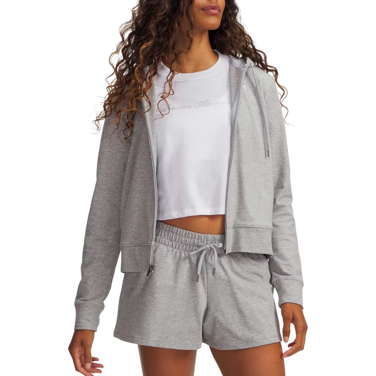 FELPA FULL ZIP CON CAPPUCCIO SPORT DONNA