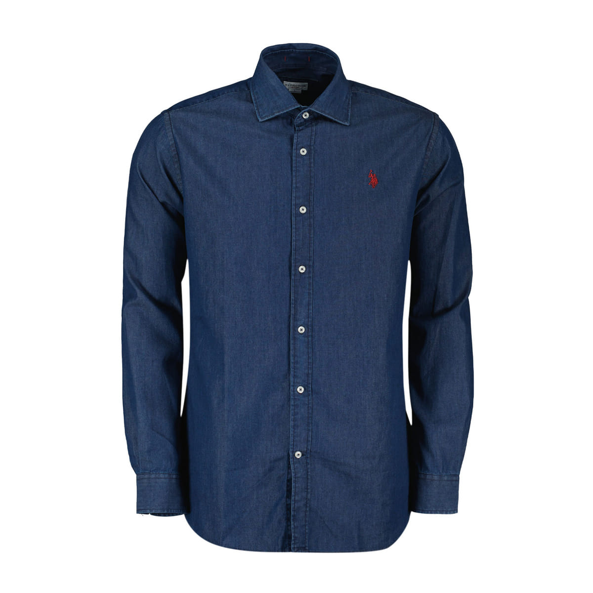 CAMICIA SLIM COLLO FRANCESE DENIM TWILL