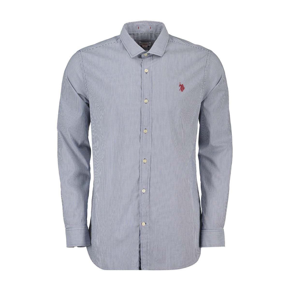 CAMICIA SLIM A RIGHE IN POPELINE STRETCH