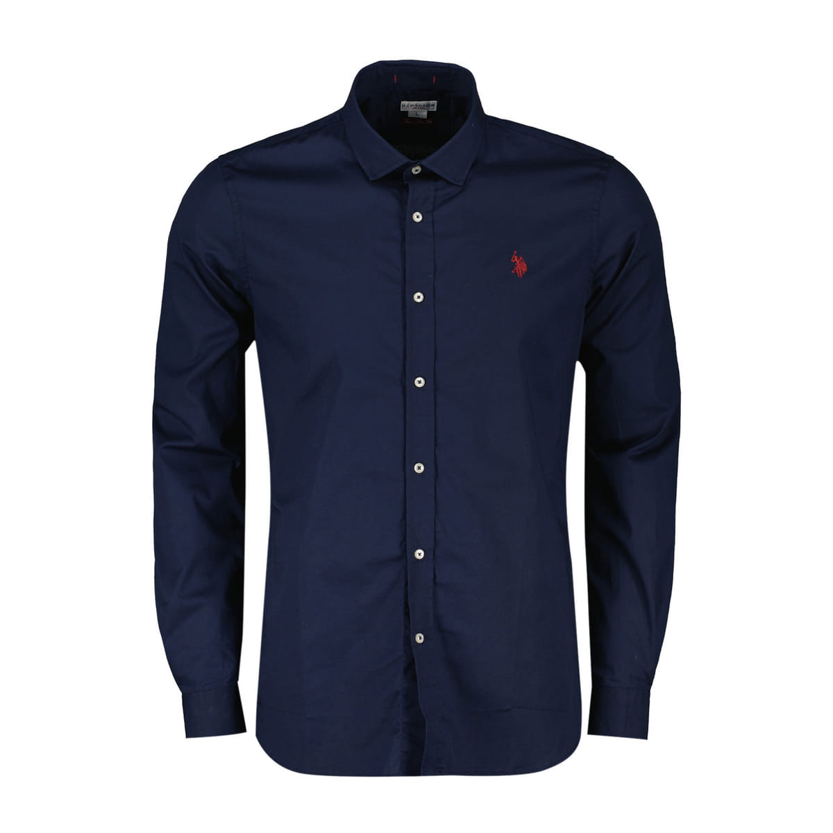 CAMICIA SLIM COLLO FRANCESE IN POPLIEN STRETCH