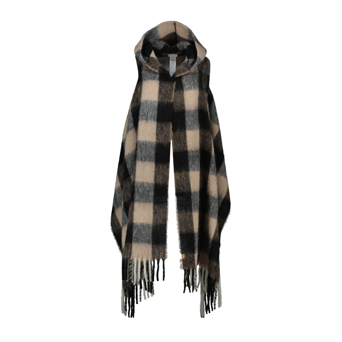 SCIARPA A MANTELLA HODED CHECK DONNA