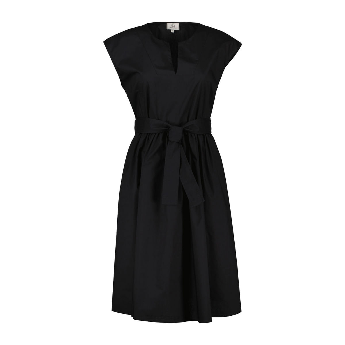 WOOLRICH - ABITO CORTO IN POPELINE CON CINTURA DONNA WOOLRICH - ABITO CORTO IN POPELINE CON CINTURA DONNA