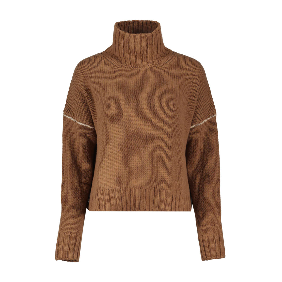 MAGLIONE COLLO CRATERE WOOL CABLE DONNA